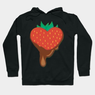 Ripe Strawberry Dipped In Chocolate Hoodie